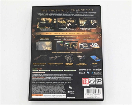 Deus Ex Human Revolution Augmented Edition - XBOX 360 - I æske (A Grade) (Genbrug)